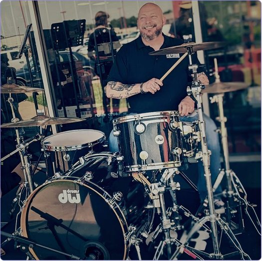 Mark Proctor drumming